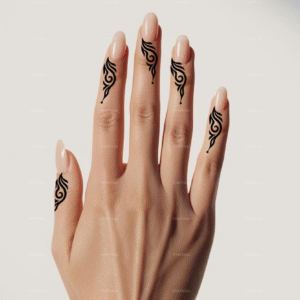 Finger Henna Stencil 10 stencil